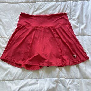 Baleaf Tennis Golf Skort Skirt Pink Red Stretch Womens Size Large Outdoor
